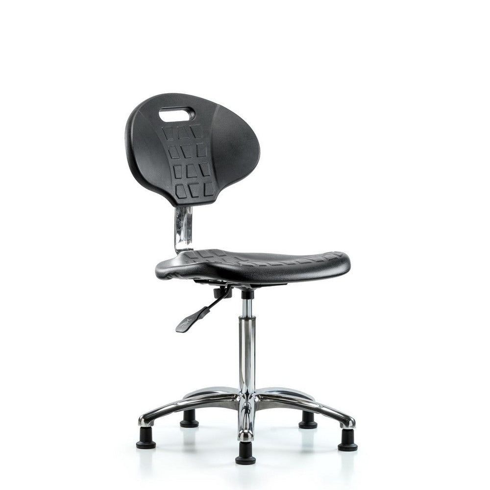 Clean Room Task Chair: Polyurethane, 27" Seat Height, Black