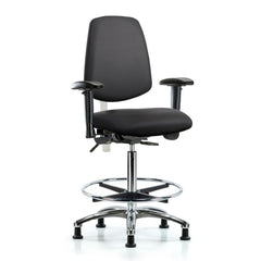 Clean Room Task Chair: Vinyl, 36" Seat Height, Carbon