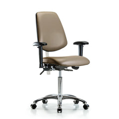 Clean Room Task Chair: Vinyl, 29" Seat Height, Taupe