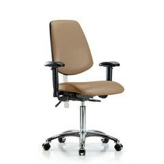 Clean Room Task Chair: Vinyl, 29" Seat Height, Taupe