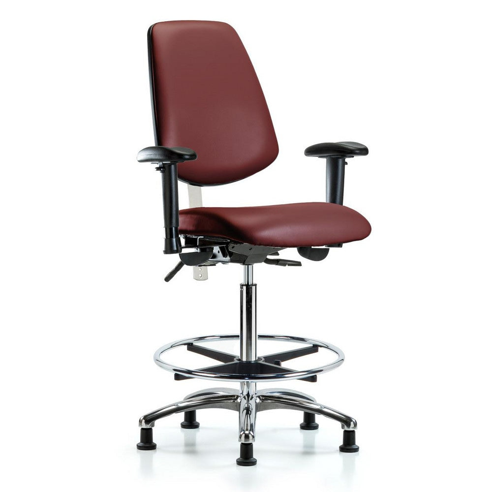 Clean Room Task Chair: Vinyl, 36" Seat Height, Borscht