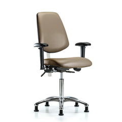 Clean Room Task Chair: Vinyl, 29" Seat Height, Taupe