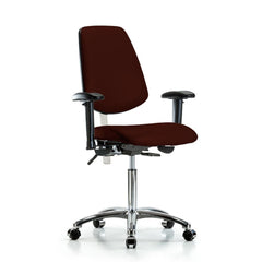 Clean Room Task Chair: Vinyl, 29" Seat Height, Burgundy