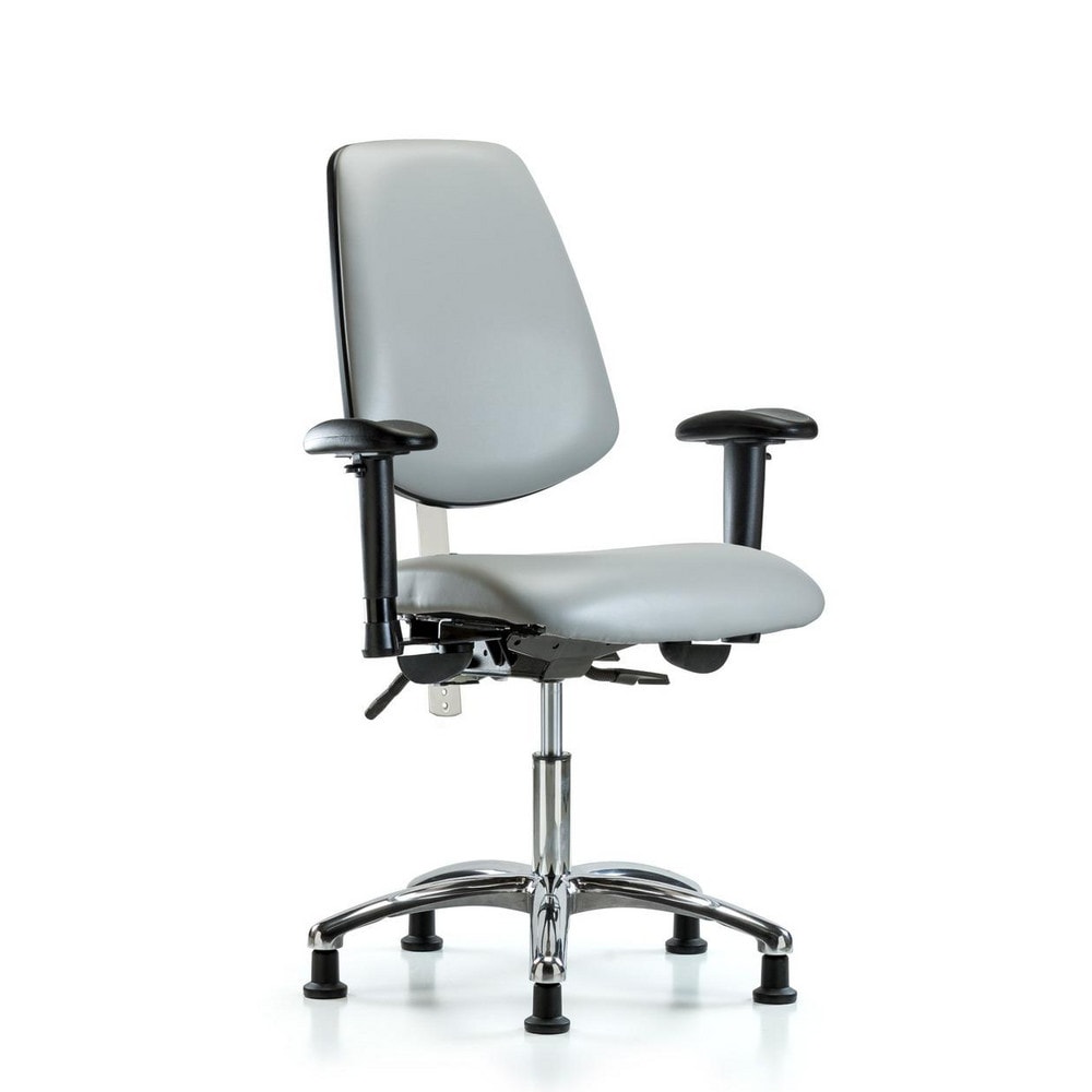 Clean Room Task Chair: Vinyl, 24" Seat Height, Taupe