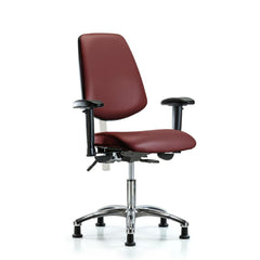 Clean Room Task Chair: Vinyl, 24" Seat Height, Borscht