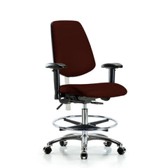 Clean Room Task Chair: Vinyl, 29" Seat Height, Burgundy