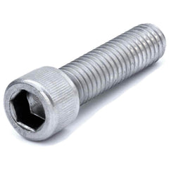 Hex Socket Cap Screw: #12-24 Thread, 1" Length Under Head, Stainless Steel, Bright/Uncoated Finish