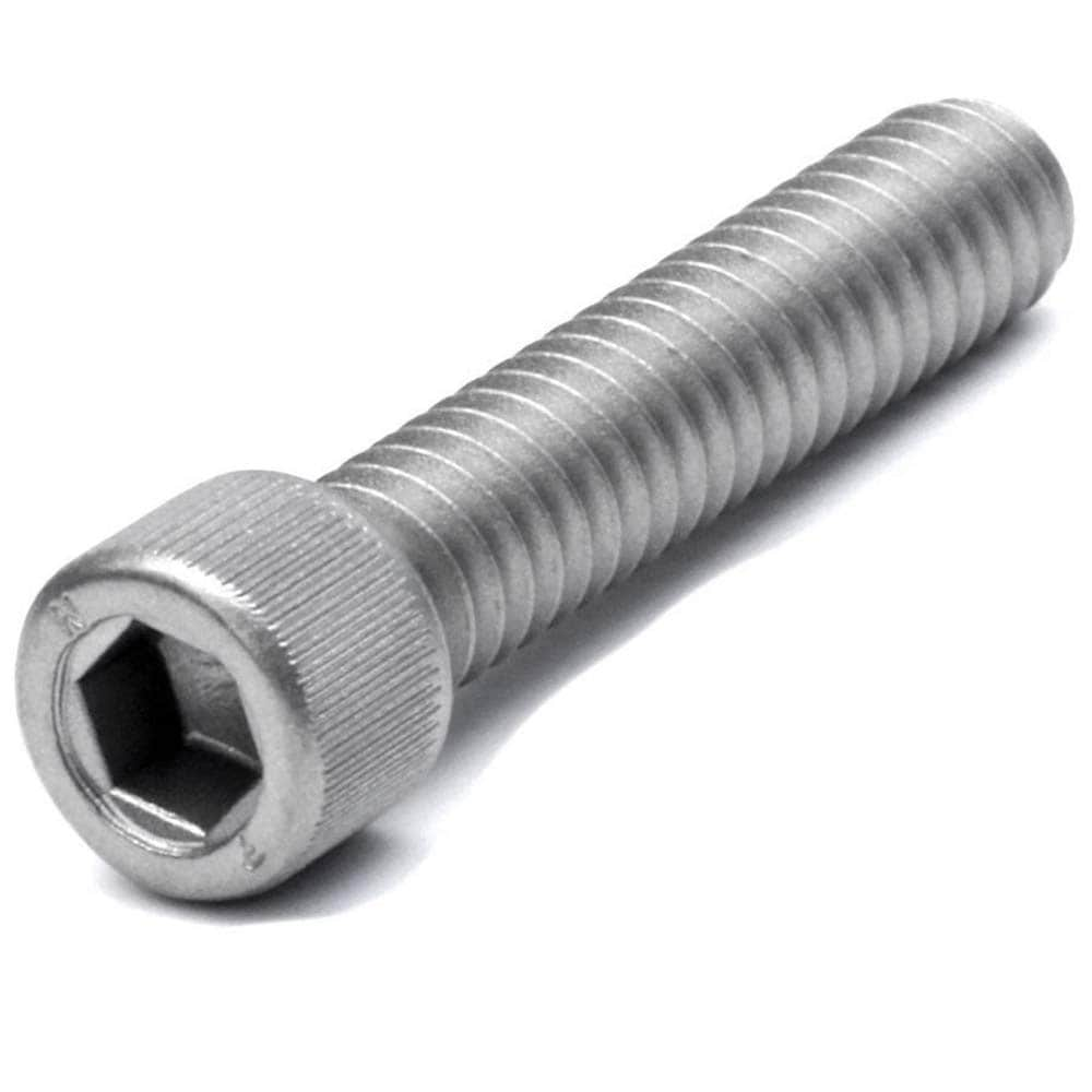 Hex Socket Cap Screw: #4-40 Thread, 5/16" Length Under Head, Alloy Steel, Passivated Finish