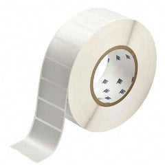 Label Maker Label: Light Gray, Metallized Polyester, 3,000 per Roll