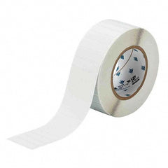 Label Maker Label: Light Gray, Metallized Polyester, 3,000 per Roll