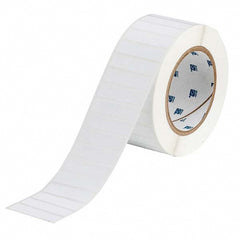 Label Maker Label: White, Vinyl, 3,000 per Roll