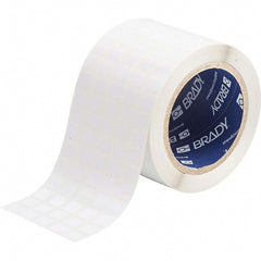 Label Maker Label: White, Polyester, 1/2" OAW, 10,000 per Roll