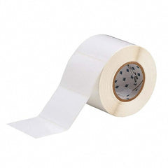 Label Maker Label: White, Polyester, 1,000 per Roll