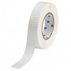 Label Maker Label: White, Polyester, 10,000 per Roll