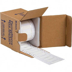 Label Maker Label: White, Polyolefin, 250 per Roll