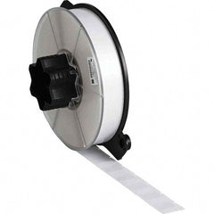 Label Maker Label: Clear & White, Vinyl, 4,300 per Roll