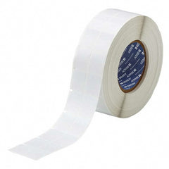 Label Maker Label: Clear & White, Vinyl, 5,000 per Roll