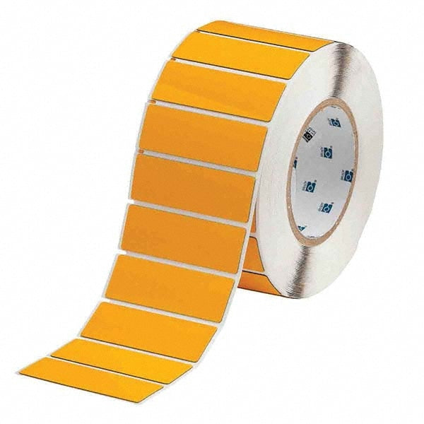 Label Maker Label: Yellow, Polyester, 500 per Roll