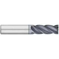 Corner Radius End Mill: 1/2" Dia, 2" LOC, 0.0300" Radius, 4 Flute, Solid Carbide