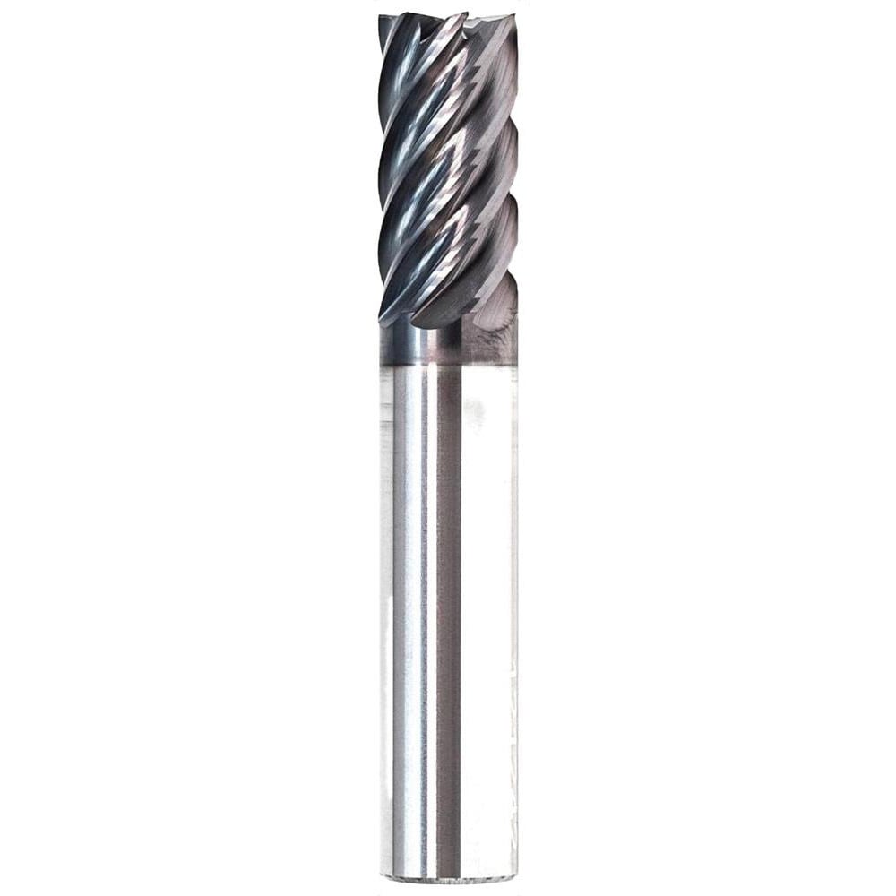 Corner Radius End Mill: 3/4" Dia, 7/8" LOC, 0.0150" Radius, 7 Flute, Solid Carbide