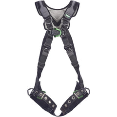 Fall Protection Harnesses:  400.000 Lb,  Standard Style,  Size 2X-Large,  For Confined Space, General Industry & General Purpose,  Polyester, Back & Front D-Ring