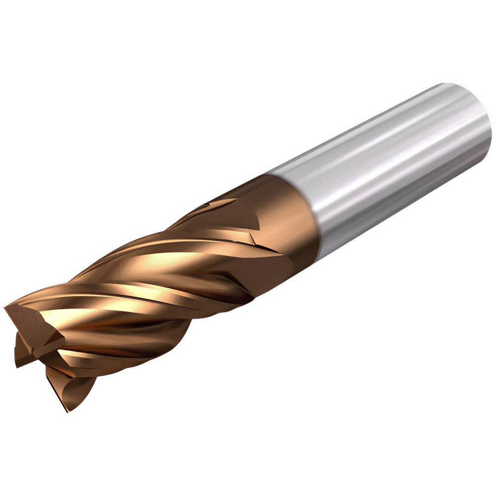 Corner Radius End Mill: 5/8" Dia, 1-3/4" LOC, 0.0600" Radius, 4 Flute, Solid Carbide