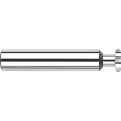 Woodruff Keyseat Cutter: 3/8" Cut Dia, 1/16" Cut Width, 3/8" Shank Dia, Straight Tooth