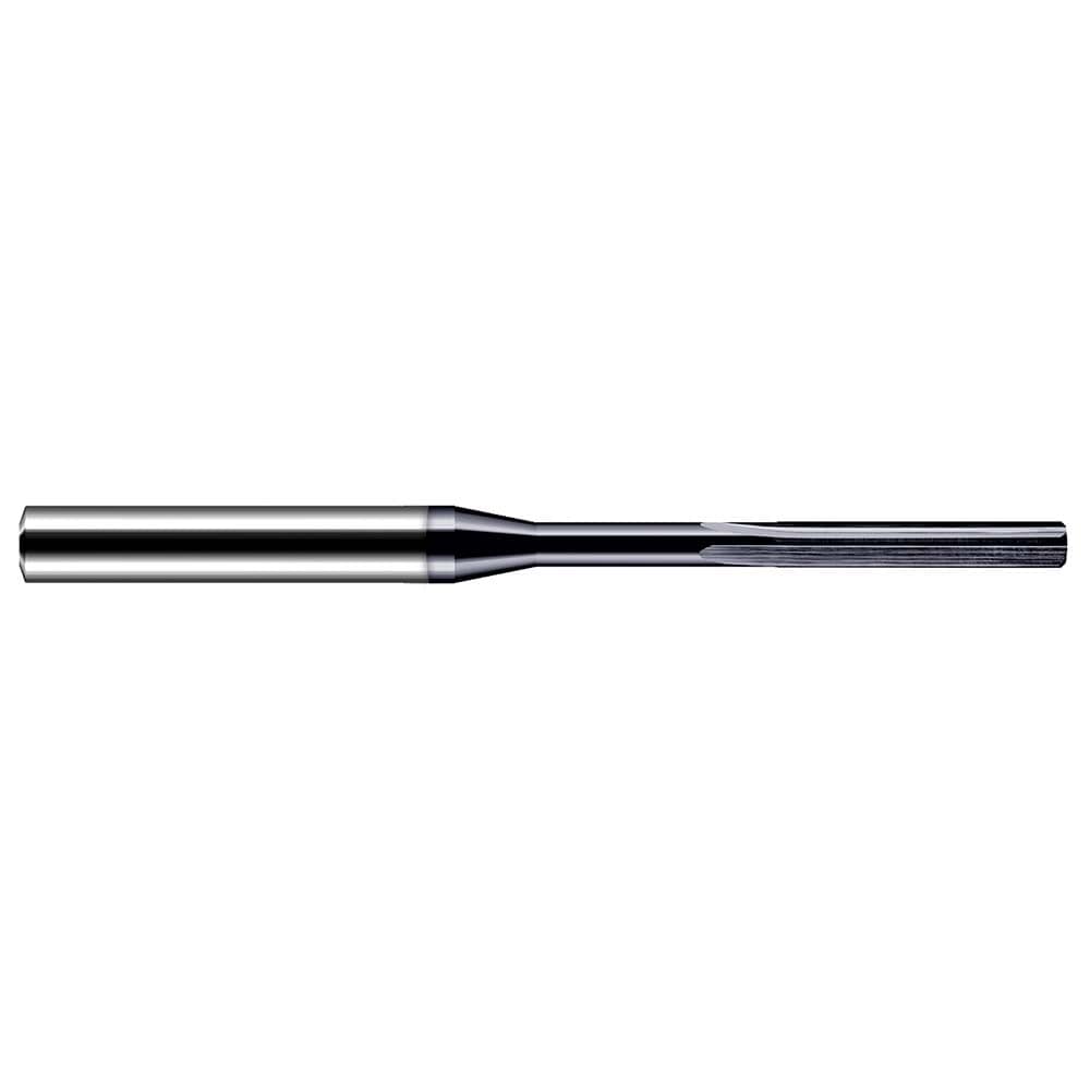 Chucking Reamer: 0.0815" Dia, 2" OAL, 9/16" Flute Length, Straight-Cylindrical Shank, Solid Carbide