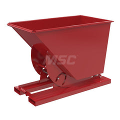 Stationary Tilt Hopper: 4,000 lb Capacity, 32" Wide, 62" Long, 43" High