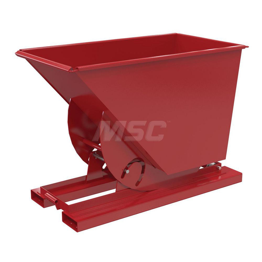 Stationary Tilt Hopper: 6,000 lb Capacity, 32" Wide, 62" Long, 43" High