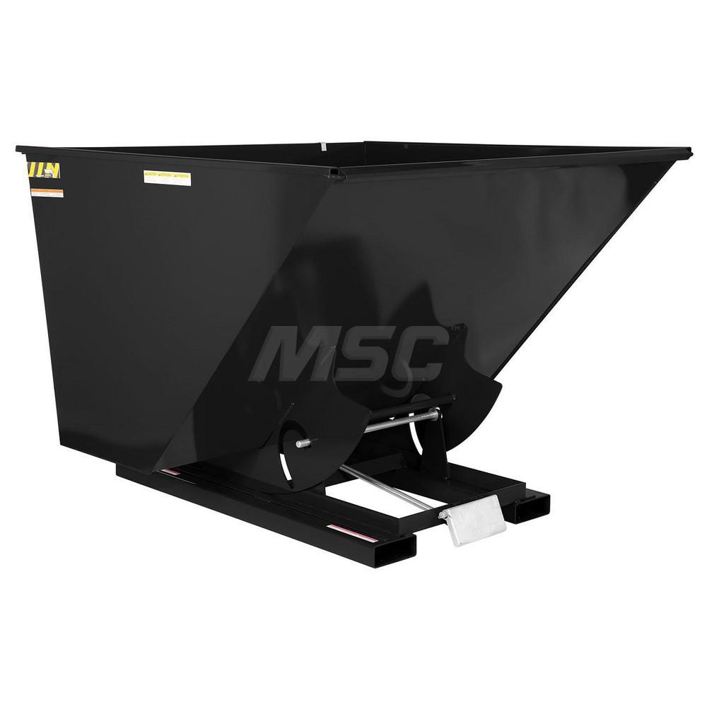 Stationary Tilt Hopper: 4,000 lb Capacity, 70" Wide, 68.38" Long, 51.75" High