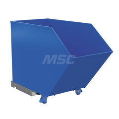 Stationary Tilt Hopper: 6,000 lb Capacity, 27" Wide, 56.56" Long, 38.625" High