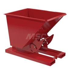 Stationary Tilt Hopper: 2,000 lb Capacity, 34" Wide, 53" Long, 39" High