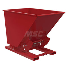 Stationary Tilt Hopper: 2,000 lb Capacity, 43" Wide, 69" Long, 52" High