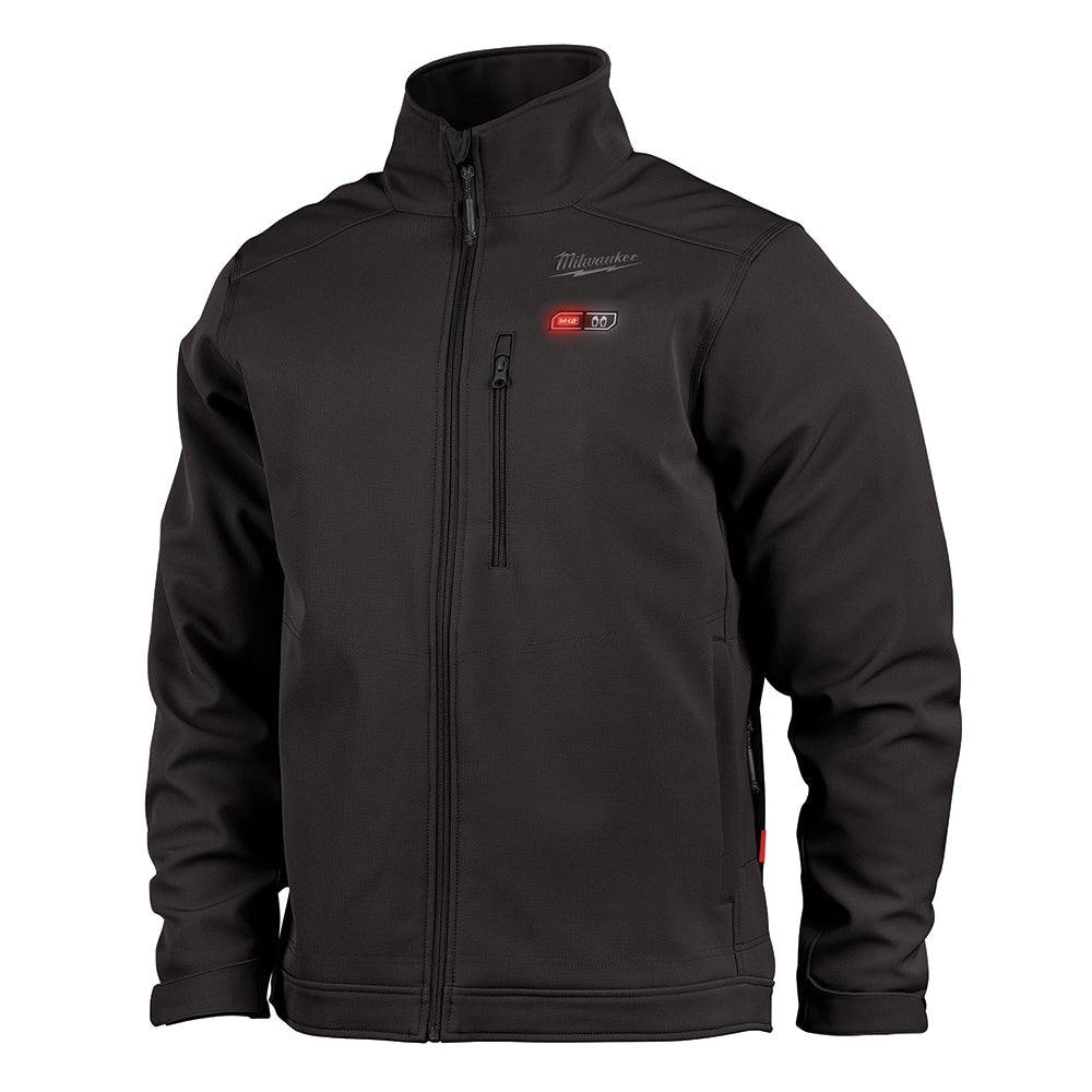 Heated Jacket: Size 3X-Large, Black, Polyester