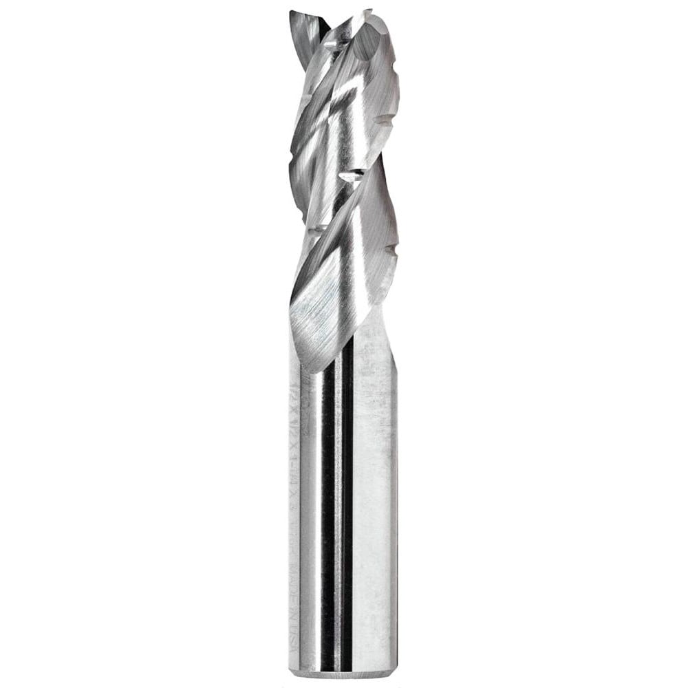 Corner Radius End Mill: 1/2" Dia, 1-1/4" LOC, 0.0300" Radius, 3 Flute, Solid Carbide