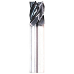 Corner Radius End Mill: 1/2" Dia, 1-5/8" LOC, 0.0200" Radius, 5 Flute, Solid Carbide