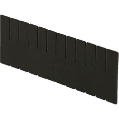 Bin Divider: Use with DC3050 Short Side Measures 3.5" Tall, Black