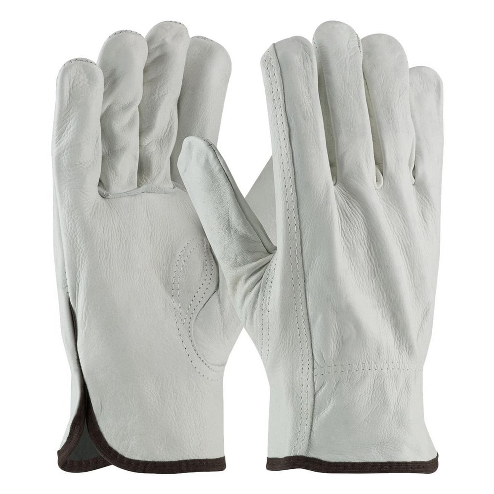 Work Gloves: PiP 68-163, Size X-Large, Split Cowhide Leather Lined, Split Cowhide, General Purpose