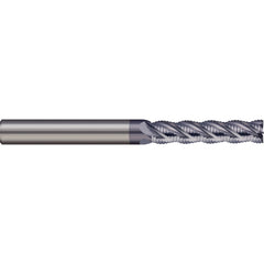 Roughing End Mill: 12.00 mm Dia, 4 Flute, Single End, Solid Carbide, Chipbreaker