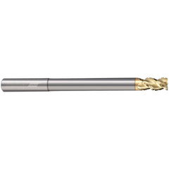 Corner Radius End Mill: 1/2" Dia, 1-1/4" LOC, 0.0300" Radius, 5 Flute, Solid Carbide