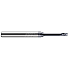 Corner Radius End Mill: 5/64" Dia, 0.117" LOC, 0.0050" Radius, 3 Flute, Solid Carbide