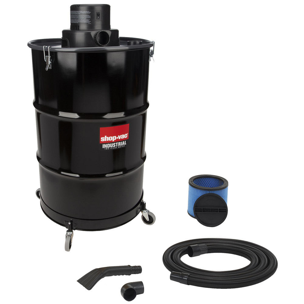 Wet/Dry Vacuum: Electric, 55 gal, 3 hp, 12 A Standard, Steel Tank, Cord Included