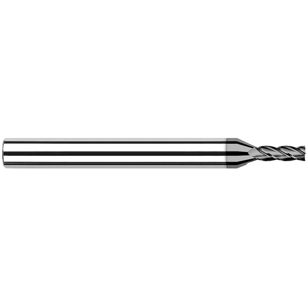 Square End Mill: 3/8" Dia, 1-1/8" LOC, 4 Flute, Solid Carbide