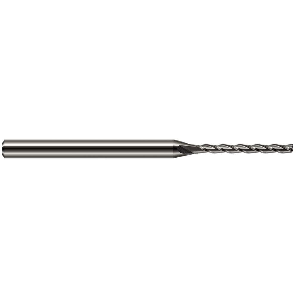 Square End Mill: 0.2187" Dia, 2.1870" LOC, 4 Flute, Solid Carbide