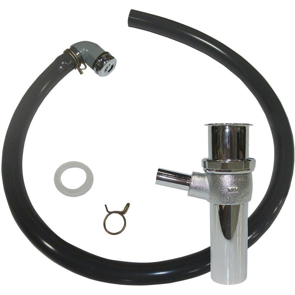 Drain Components; Includes: Plastic Washer, Tubing, Two Clamps, Drain