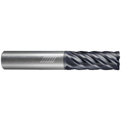 Corner Radius End Mill: 1/2" Dia, 5/8" LOC, Proprietary, Corner Radius End, Centercutting Series HSV-RN-4