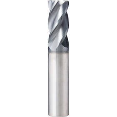 Roughing & Finishing End Mills; Mill Diameter (Fractional Inch): 5/16; Flute Type: Spiral; Number Of Flutes: 4; End Mill Material: Solid Carbide; Length of Cut (Inch): 13/16; Coating/Finish: AlCrN