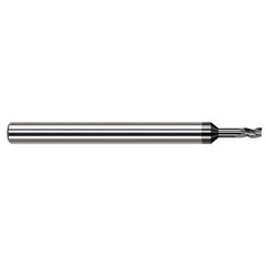 Square End Mill: 0.0400" Dia, 0.0600" LOC, 3 Flute, Solid Carbide