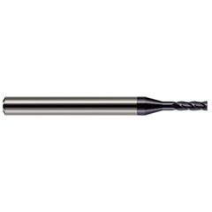 Square End Mill: 0.50 mm Dia, 4 Flute, Solid Carbide